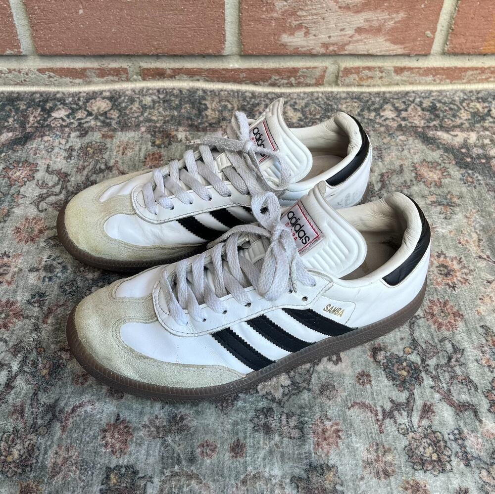 Adidas Samba Classic White Black Gum / Men's 6 / Retro Soccer Shoes 034563